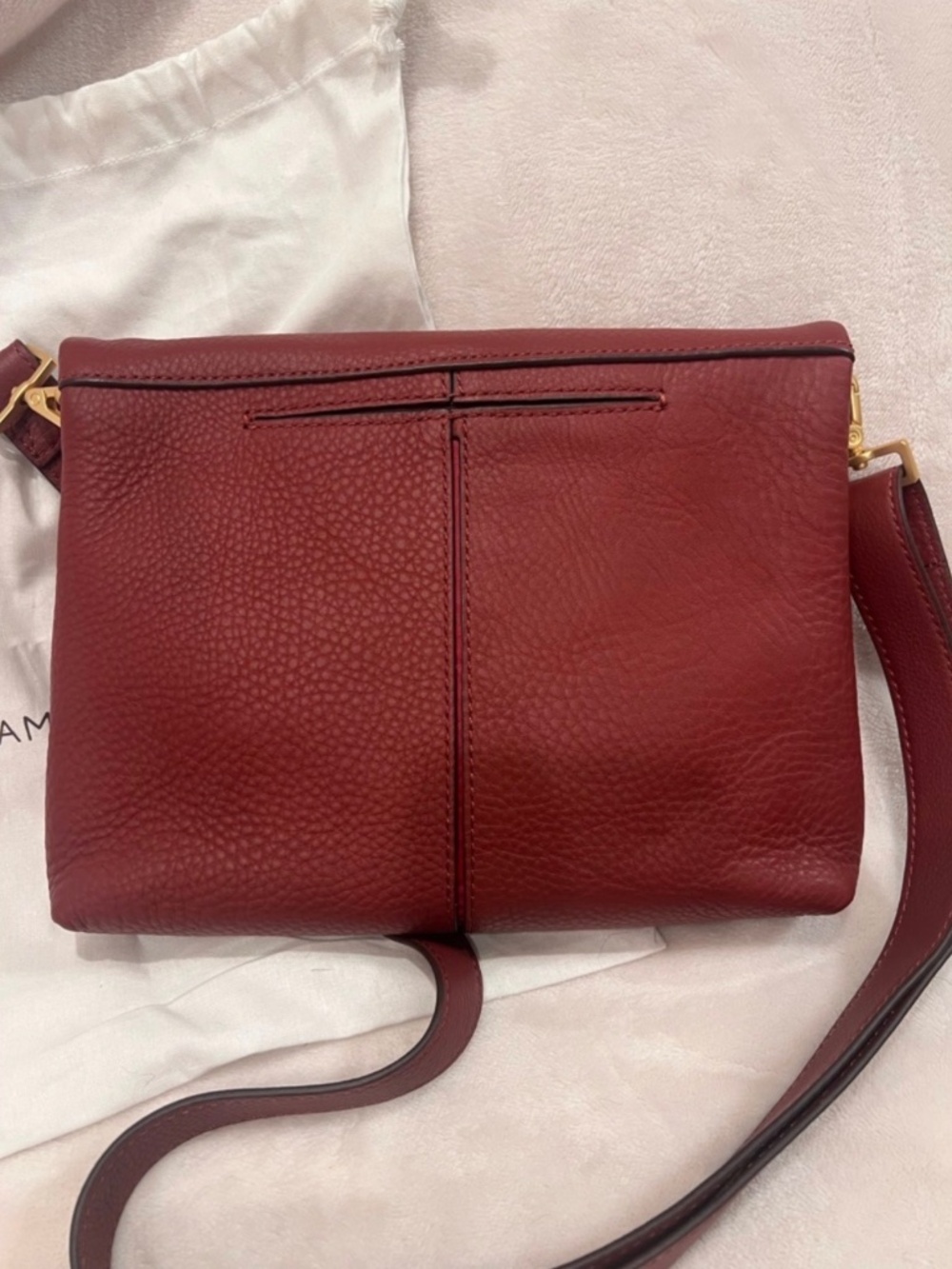 NWT Hammitt VIP Pomodoro Red Leather Crossbody with Gold Heirloom Hardware New - Picture 2 of 3